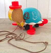 Vintage 1962 Collection. Jouet ancien. Tortue FISHER PRICE