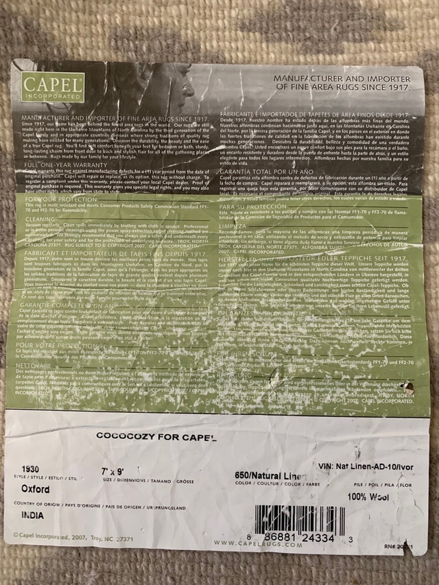 100 wool rug Rugs, Carpets & Runners London Kijiji