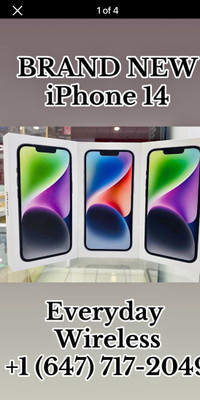 BRAND NEW SEALED IPHONE 14 128GB WITH 1 YEAR WARRANTY 