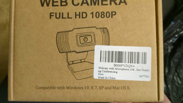 HD web camera with microphone 1080p  dans Appareils photo et caméras  à Ville de Montréal - Image 2