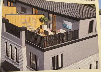 4 STORY CORNER LOT TOWNHOUSE WITH AMAZING ROOF TERRACE FACING WOODED AREA NEAR 401 NO SMOKERS / NO P...