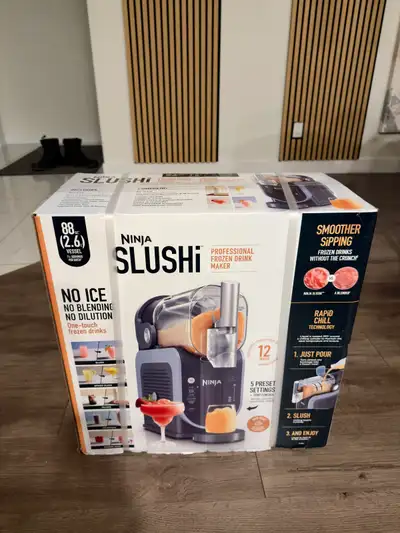 Brand new Ninja SLUSHi in box. Delivery available if within reasonable distance. FCFS