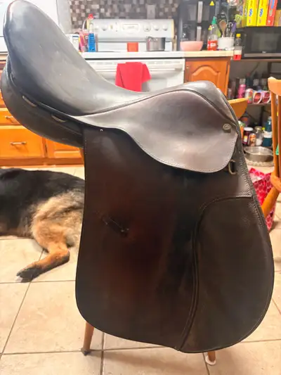 16” english saddle, View more