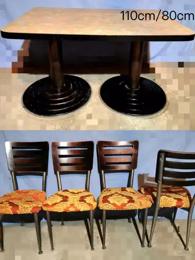 Solid Wood Dining table set with 4 chairs, View more