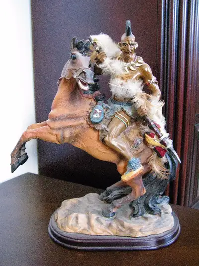 Collectible Limited Edition Native American Warrior Horseman, View more