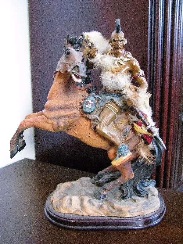 Collectible Limited Edition Native American Warrior Horseman in Arts & Collectibles in City of Halifax - Image 2