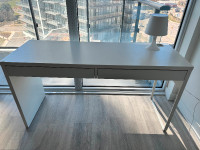 IKEA Desk - MICKE Desk, white, 142x50 cm (55” 7/8x19” 5/8 ")