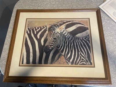 This is a signed limited edition with paperwork. 29 X 23 1/2 inches
