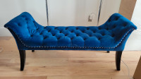 Blue Modern Contemporary Accent Bench