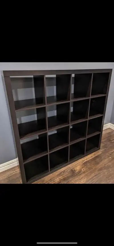 Including delivery. No extra cost This is an assembled IKEA 16-cube shelf in good used condition, pe...