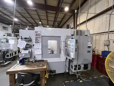 HAAS EC 400 2009 MACHINE SPECIFICATIONS • PALLET SIZE: 15.75" X 15.75" • NUMBER OF PALLETS: 2 • X AX...