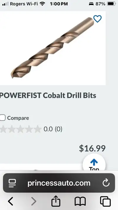 1/2” cobalt drill bit, View more