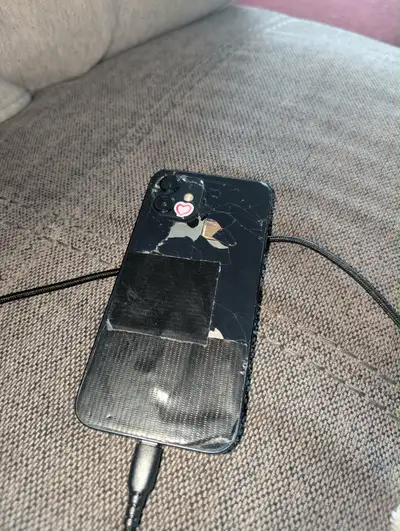 cracked iPhone 12, View more