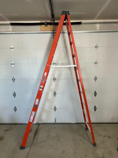 STURDY 10’ fiberglass heavy duty ladder, View more
