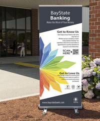 Roll up banner, Same Day Vaughn, Mississauga, Brampton, GTA