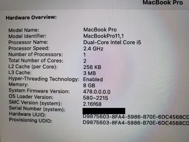 Retina MacBook pro (late 2013) i5 8GB RAM 256GB SSD A1 condition in Laptops in London - Image 6