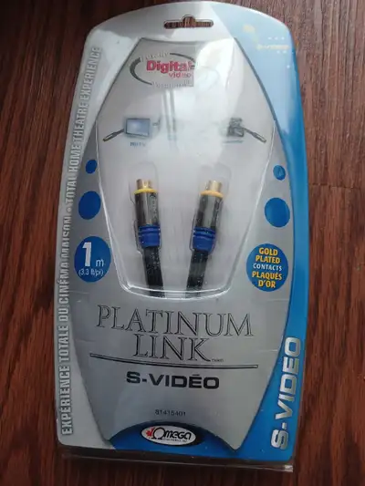 S-video cable Omega gold plated, View more