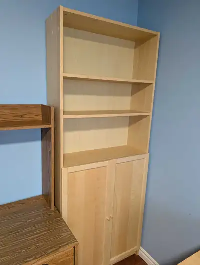 IKEA Bookcase with Cabinet Doors, View more