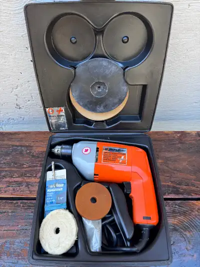 Vintage B&D Variable Speed Reversing 10mm(3/8”)Drill, View more