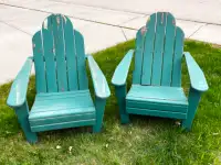 Two Wooden Deck Chairs  FREE