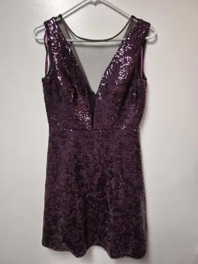 BCBG MaxAzria Purple Sequin Dress, View more
