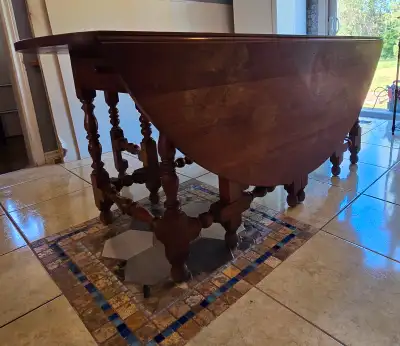 Leopold Stickley dropleaf table, View more