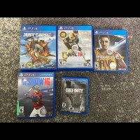 PS4 Games   $10ea. 