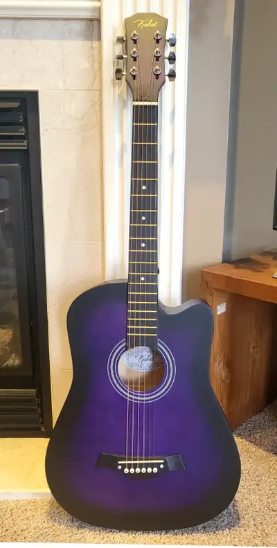 Brand New 38" Purple Acoustic Guitar Perfect for Beginners, View more