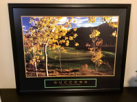 Motivational Print “Sucess” is great for any golfer’s office/den