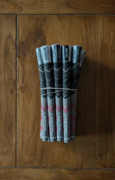 Golf Pride MCC Teams Grey/Red Plus4 Standard Grips (Set of 13), View more