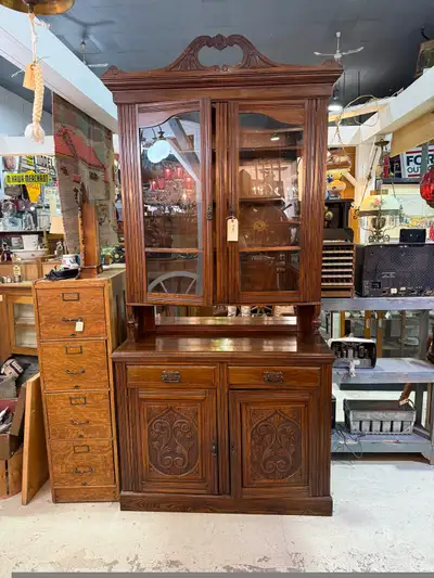 large solid wood cabinet , View more