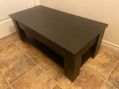 Coffee table with storage., View more