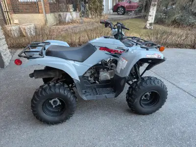 This Quad is still in Showroom Condition. It has been barely used. About 4 tanks of gas have gone th...