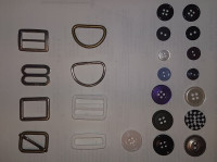 Buttons & Buckles for Clothing Manufacturing / Boutons & Boucles