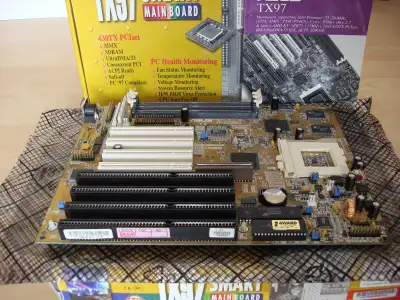 ASUS TX97 AT motherboard Pentium K6 for Voodoo² perfect Quake PC, View more