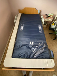Home hospital bed frame and air mattress 
