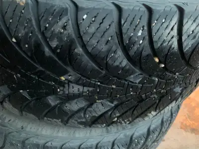 Selling set of 4 rims and tires from 2016 Ford escape with winter tire size of 235/55R17. Please see...
