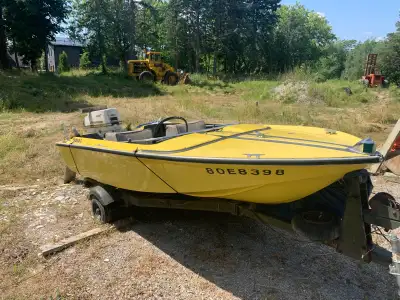 Owens/Brunswick boat 13 ft - 40HP Johnson motor. Boat trailer and cover included. Bought years ago a...