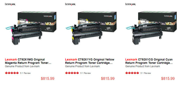 Lexmark X792 X792X1KG Return Program Toner in Printers, Scanners & Fax in Yarmouth