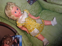 Italian doll,Bonomi 27inch original clothesshoes 1964 celluloid?