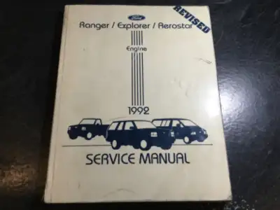 "1992 Ford Ranger/ Explorer/ Aerostar Engine Service Manual" OEM Part Number: FCS12199921 This is th...