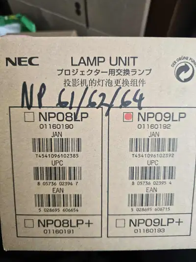 NEC Projector Lamp Unit – NP09LP (Brand New in Box), View more