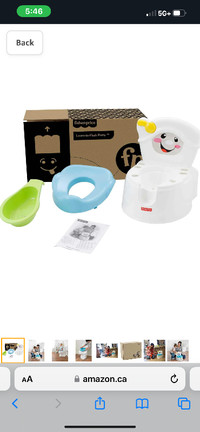 NEW in box Fisher Price learn to flush potty