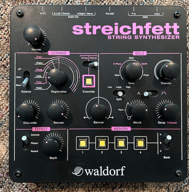 Waldorf Streichfett String Synthesizer in Pianos & Keyboards in Owen Sound - Image 2