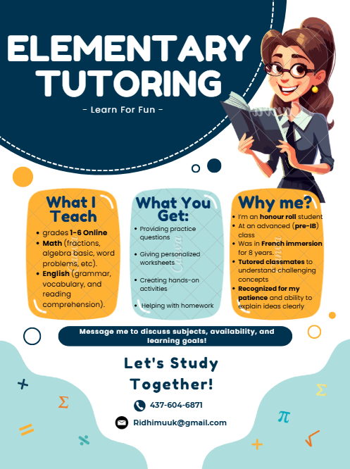 Elementary Private Tutoring422963261819463681