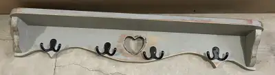 Shelf with hooks, View more