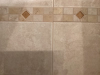 36 ceramic backsplash + matching 12x12+bullnose tiles
