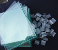 16 square sheets of clear glass, 14x14 in. for Arts Crafts