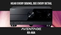 Yamaha Aventage AV RX-A6A receiver.