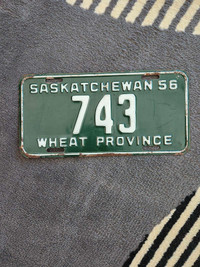 Sask license plate trade only 